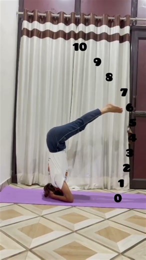 Headstand practice #shorts #viralvideo #youtubeshorts #yoga
