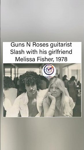 A young Slash with girlfriend Melissa Fisher in 1978 before the fame #Slash #GunsNRoses #RockHistory