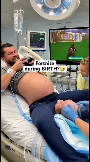 First male to give birth and HE PLAYS FORTNITE?😳