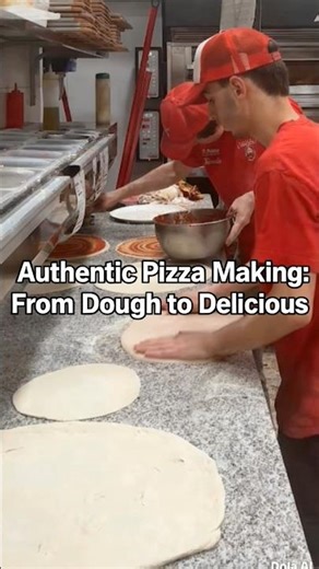 Real Kitchen Pizza Process | From Dough to Finished Pizza #pizza #foodshorts