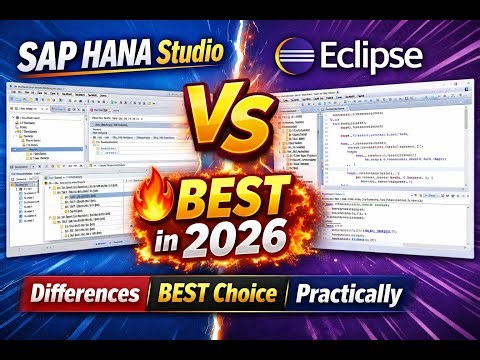 SAP HANA Studio vs Eclipse |Differences|Advantages&Best Choice|Must Watch#sap #trend #viralvideo