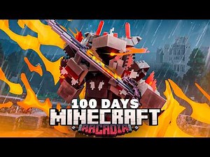 I Survived 100 Days as a Paladin in Fantasy Minecraft...