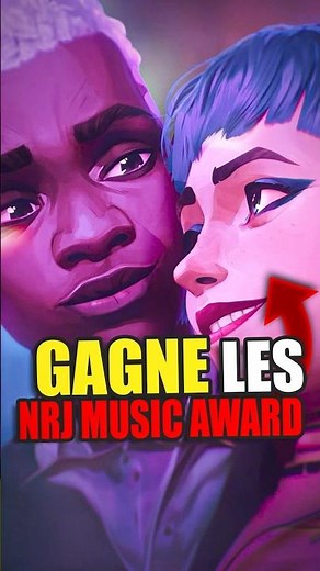Arcane Gagne les NRJ Music Awards !🎶🔥 #anime #manga #arcane