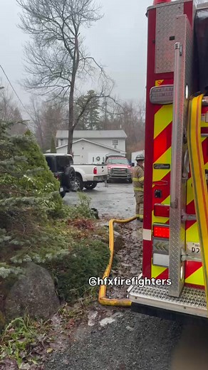 Early this afternoon, 9-1-1 dispatch received multiple calls for a structure fire in Timberlea. Halifax Professional Fire Fighters from the nearest station — Station 58 in Lakeside — responded and arrived to find fire in the area of a chimney, with extension into the first floor, second floor, and attic space. Our members from Station 58 and neighbouring stations worked quickly and aggressively to stop the extension, preventing significant damage and saving the home from becoming a total loss. A