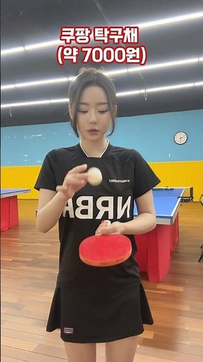 쿠팡 탁구채 vs 선수용 라켓 | 42배 비싼 라켓 차이가 느껴지나요?