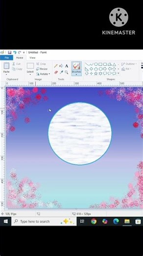 Drawing on computer| painting in Ms paint #mspaint
