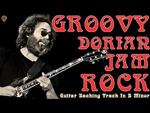 Dorian Jam Rock - ALTHEA GROOVE | Guitar Backing Track (B Dorian)