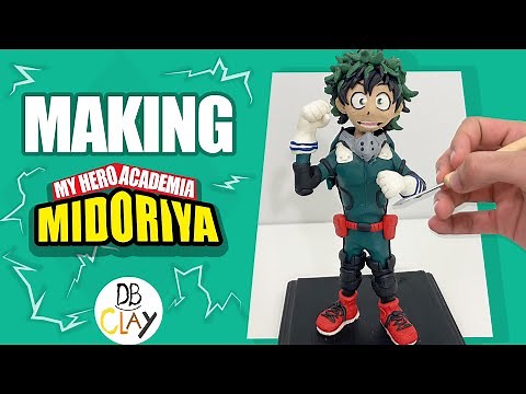 Making Izuku Midoriya (Deku) with clay | My Hero Academia CLAY CRATION |