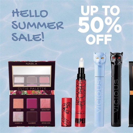SUMMER SALE 헡헔헕헟헔 Up to 50% off on selected items. Choose Nabla Make-Up for an irresistible look. Visit the official shop. | NABLA Cosmetics | Facebook