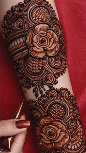 Very Very Easy Beautiful Aesthetic Arabic Mehandi Design #shortvideo #shortsyoutube #shorts #short