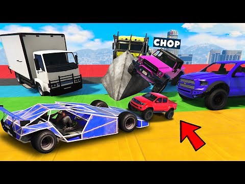 GTA 5 CHOP AND FROSTY LAUNCH EACH OTHER IN FACE TO FACE