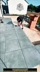Installing Porcelain Pavers on Pedestals! Creating a Level and Precise Outdoor Floor #shorts