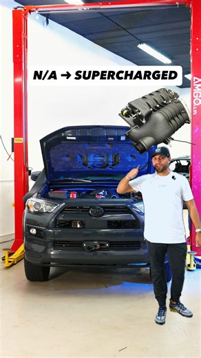 KONG GARAGE 🇺🇸 on Instagram: "2024 Toyota 4Runner – Supercharged & Tuned 🔧 We took this last-gen naturally aspirated 4Runner to the next level with a proper power upgrade. Installed Mods: • @magnusonsuperchargers System • @magnaflow Cat-Back Exhaust • TRD Cold Air Intake This build delivers the torque and response Toyota should’ve offered from the factory. And yes — we offer ECU tuning assistance to help you unlock even more performance and drivability on your Toyota platform. Interested in b