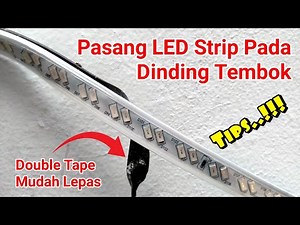 HOW TO INSTALL OR ATTACH LED STRIPS TO WALLS SO THEY DON'T COM OFF EASILY