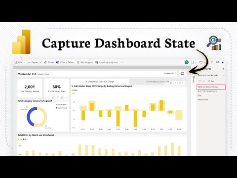 How to create bookmarks in Power BI (View Snapshot)