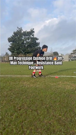 DB Progression Cushion Drill 🔥 Off-Man Technique + Resistance Band Footwork #dbdrills