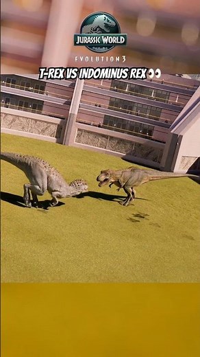 T-Rex vs Indominus Rex in Jurassic World Evolution 3