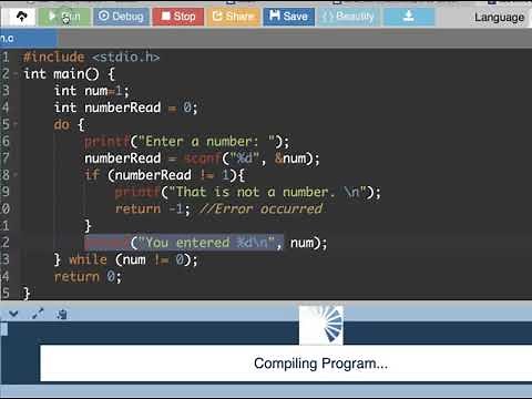 C Programming - Handling string input when the program requires an int