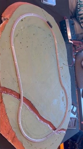 T scale layout #tscale #train #modeltrainexhibition #railroad