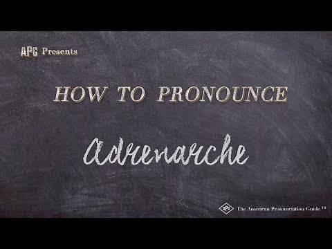 How to Pronounce Adrenarche (Real Life Examples!)