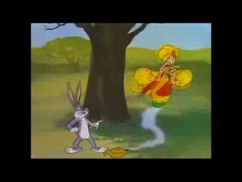I'm Here! I'm Here! Genie (Jim Backus) Warner Bros - Bugs Bunny "A-Lad-In His Lamp" (1948)