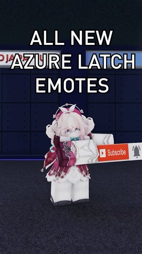 EVERY NEW EMOTE IN AZURE LATCH #roblox #anime #bluelock #azurelatch