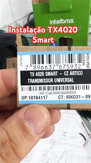 INSTALAÇÃO TX4020 SMART INTELBRAS