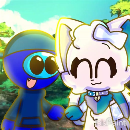 Best friend fanarts for: @J money Among Us🔵 and @Spinel the bunnyfox