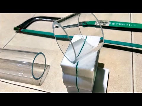 HOW TO CUT ACRYLIC TUBE PIPE/ PLEXIGLASS TUBE PROPERLY