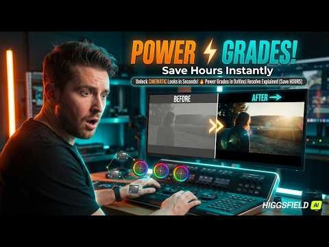 Power Grades in DaVinci Resolve | Transfer Color Grading in SECONDS