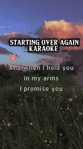 16K views · 100 reactions | Starting over again karaoke #startingoveragain #karaoke | RJ Vlog | Facebook