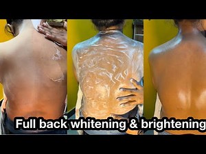 How to do full back wax with back scrub massage