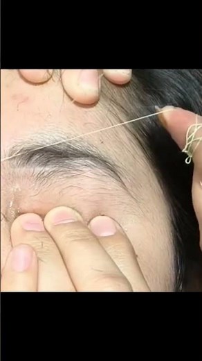 eyebrow easy step threading tutorial by mahaturki #threading #eyebrows #ytshorts ‪@mahaturki1067‬