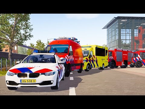 Emergency Call 112 – Nederlandse Fire Brigade Responding | All Firefighters on Duty in 4K