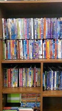 Organizing our big dvd collection #dvdcollection #organization #smile #workingonit #organize