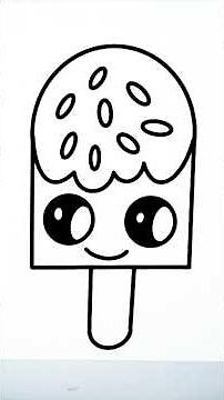 Apprendre à dessiner une glace mignonne