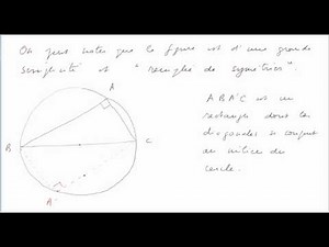 triangle rectangle et cercle circonscrit