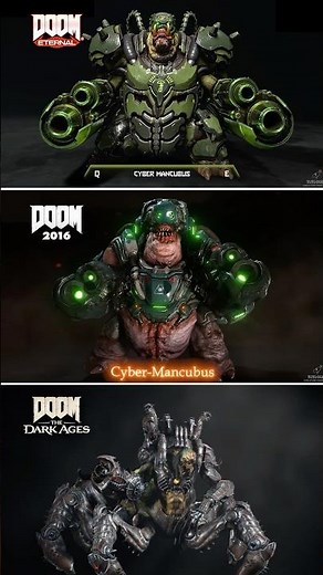 DOOM The Dark Ages, DOOM Eternal, and DOOM (2016) All Demons Compared