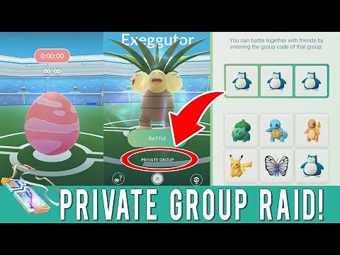 Pokemon GO Gym Raids Private Group Tutorial! How To Use Private Groups in Battle Raids System