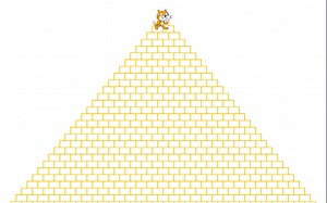 scratch3.0编程实用案例100篇（从入门到高阶）——21绘制金字塔