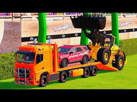 ALL Mixer Trucks with Double Flatbed Trailers FS22 Garage Mods