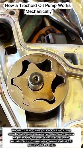 How a Trochoid Oil Pump Works Mechanically ⚙️Inside a Engine's Oil Pump: Gerotor Mechanism Explained