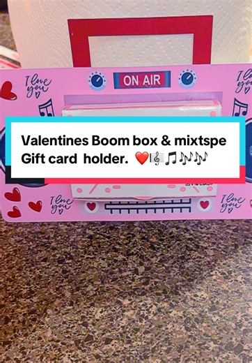 Valentine’s gift card holder with music with scannable qr code. #valentinesday #fyp #giftideas #cricutmade