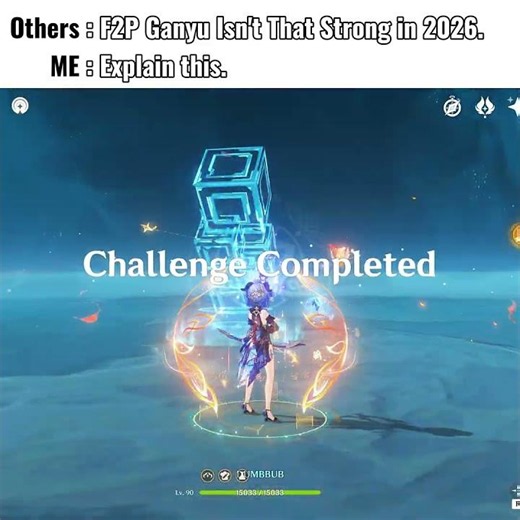 Playing F2P Ganyu in Big 2026 Be Like #genshinimpact