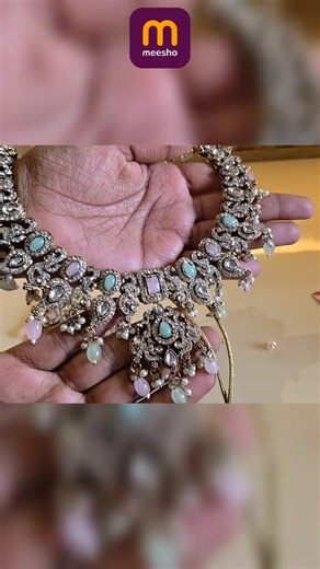 Meesho jewellery haul, meesho nacklace,meesho premium ad nacklace set,meesho haram,polki,beads nack
