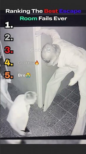 Ranking The Best Escape Room Fails Ever! 🔒😭 #shorts #satisfying