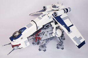 LEGO MOC-124928 Republic Dropship V2 (Works with 2008, 2013, AND 2022 AT-TEs) (Star Wars 2022)