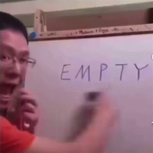 Remove ALL the letters from ‘empty’… and it still sounds exactly the same when you say it. 😵‍💫Why is English so hard?! 😂