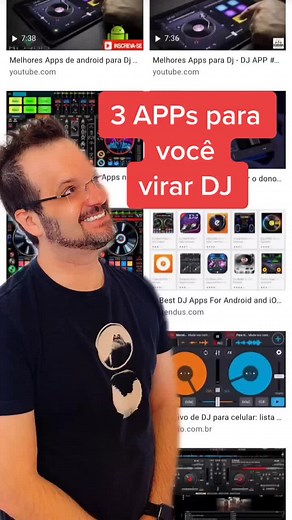 Quer atacar de DJ? 3 apps grátis para você começar hoje. #fyp #fy #foryou #djay #dj #twitch #streamer #livedj #streaming #crossdj