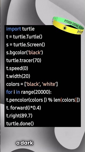 It Takes 10 Lines of Python to Draw THIS il****on | Simple Programming | Python tutorial 🐢